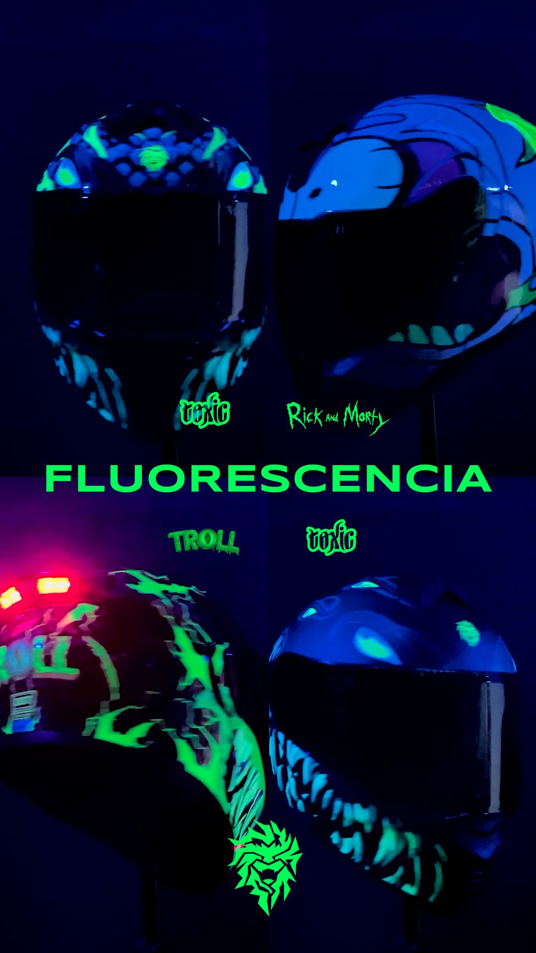CASCOS FLUORESCENTES