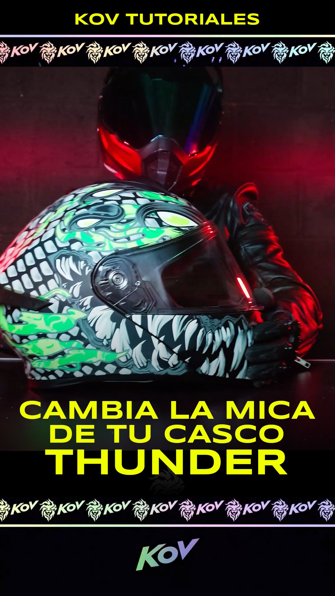 CAMBIA LA MICA DE TU CASCO THUNDER